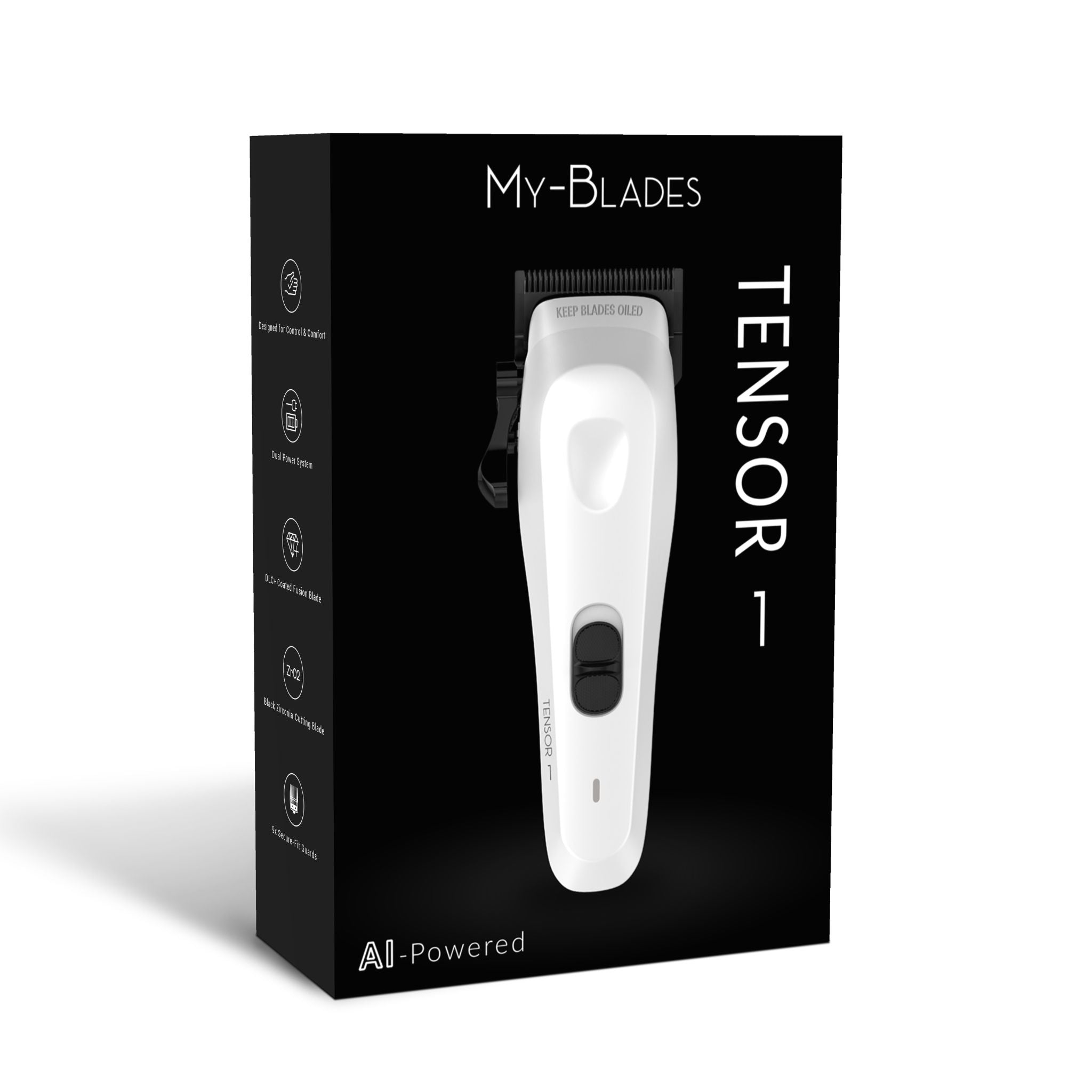 Tensor 1 White – AI搭載のプロ理容師兼ヘアクリッパー